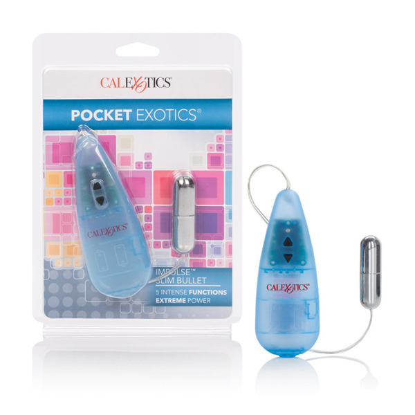 Pocket Exotics Impulse Slim Silver Bullet Silver