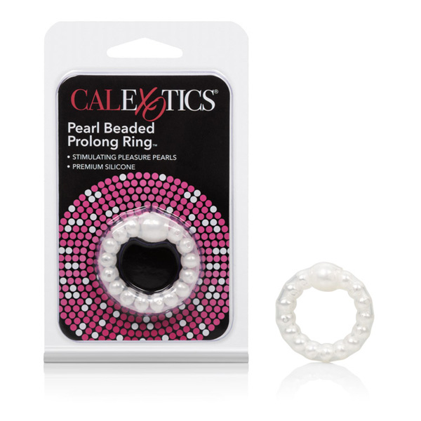 Pearl Beaded Prolong Ring White