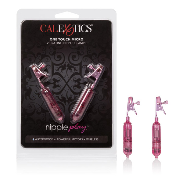 Nipple Play One Touch Micro Vibro Clamps Pink