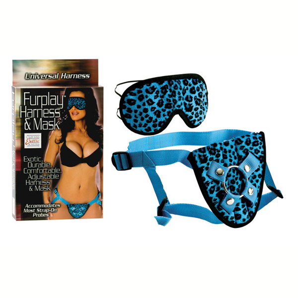 Furplay Harness & Mask Blue