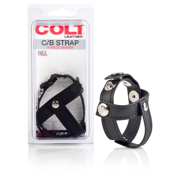 Colt Leather C/B Strap H-Piece Divider Black