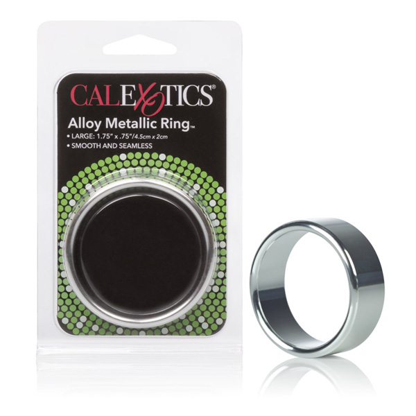 Alloy Metallic Ring Large Silver