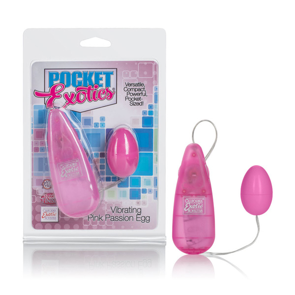 Pocket Exotics Vibrating Pink Passion Egg Pink