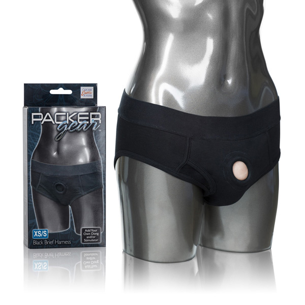 Packer Gear Black Brief Harness Xs/S
