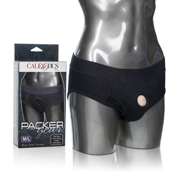 Packer Gear Black Brief Harness M/L
