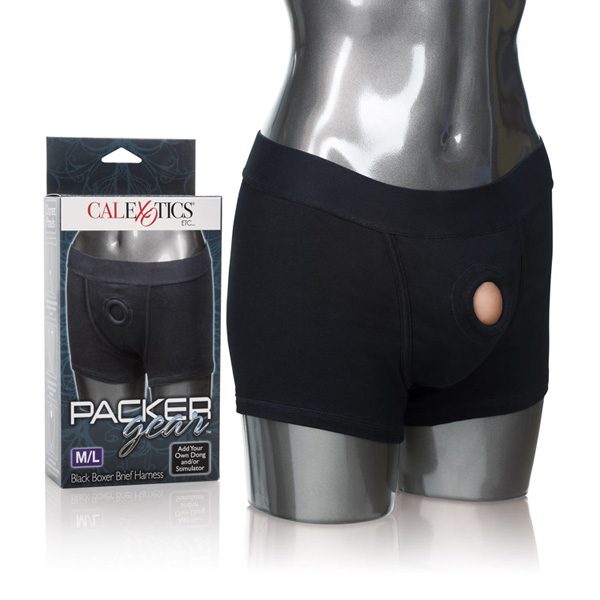 Packer Gear Black Boxer Brief Harness M/L Packer Gear Black Boxer Brief Harness M/L