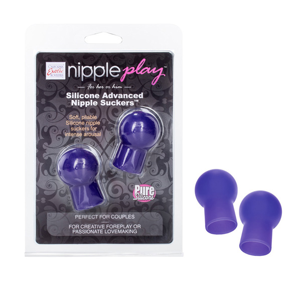 Nipple Play Silicone Advanced Nipple Suckers Purple