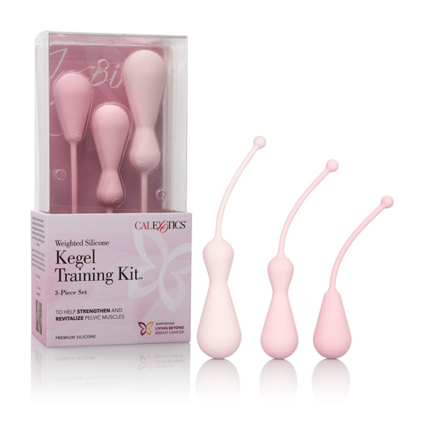 Inspire Weighted Silicone Kegel Training Kit Pink