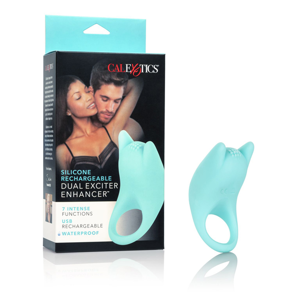 Silicone Rechargeable Dual Exciter Enhancer Silicone Rechargeable Dual Exciter Enhancer
