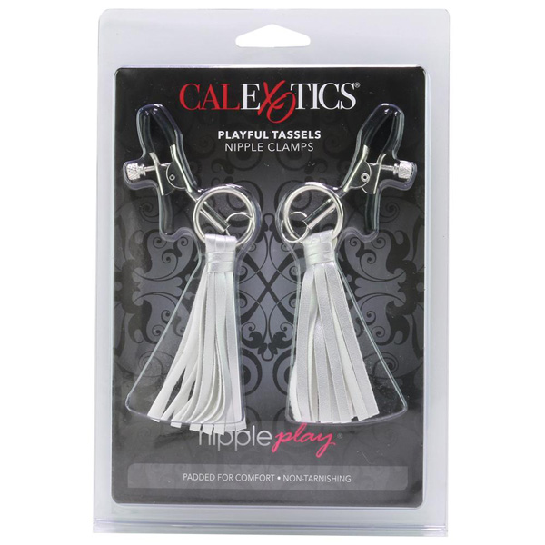 Nipple Play Playful Tassels Nipple Clamps Silver Nipple Play Playful Tassels Nipple Clamps Silver
