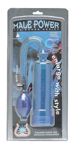 Male Power Pump Blue with Grip