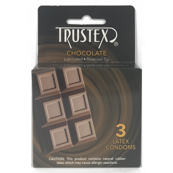 Trustex Chocolate Flavored Condoms 3Pk Trustex Chocolate Flavored Condoms 3Pk