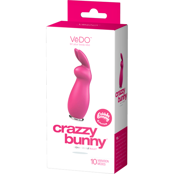 Crazzy Bunny Rechargeable Mini Vibe Pretty In Pink