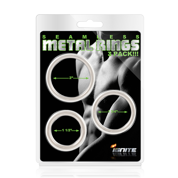 Seamless Metal Ring 3 Pack
