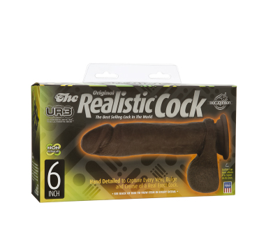 The Realistic Cock - Ur3 - 6" Black