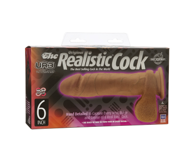 The Realistic Cock - Ur3 - 6" Brown