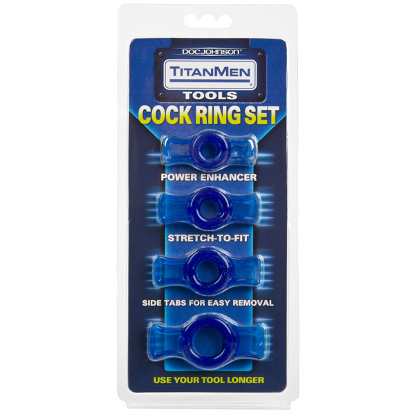 Titanmen - Cock Ring Set Blue