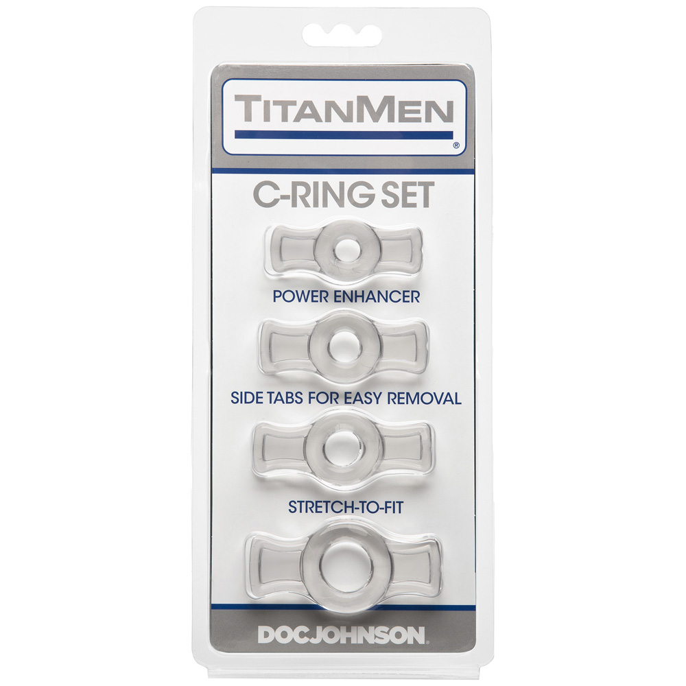 Titanmen Cock Ring Set Clear