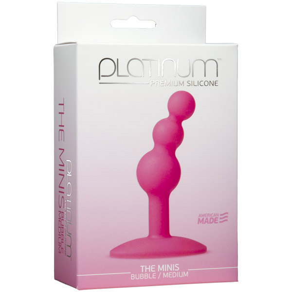 Platinum Premium Silicone - The Minis - Bubble - Medium Pink