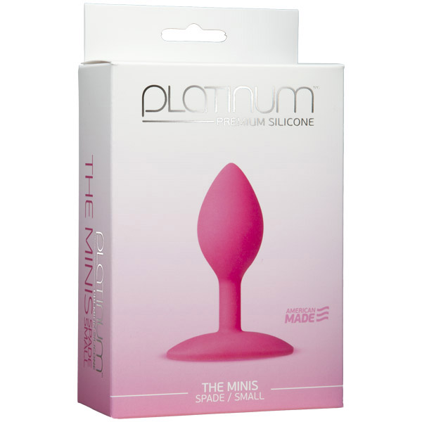 Platinum Premium Silicone - The Minis - Spade - Small Pink