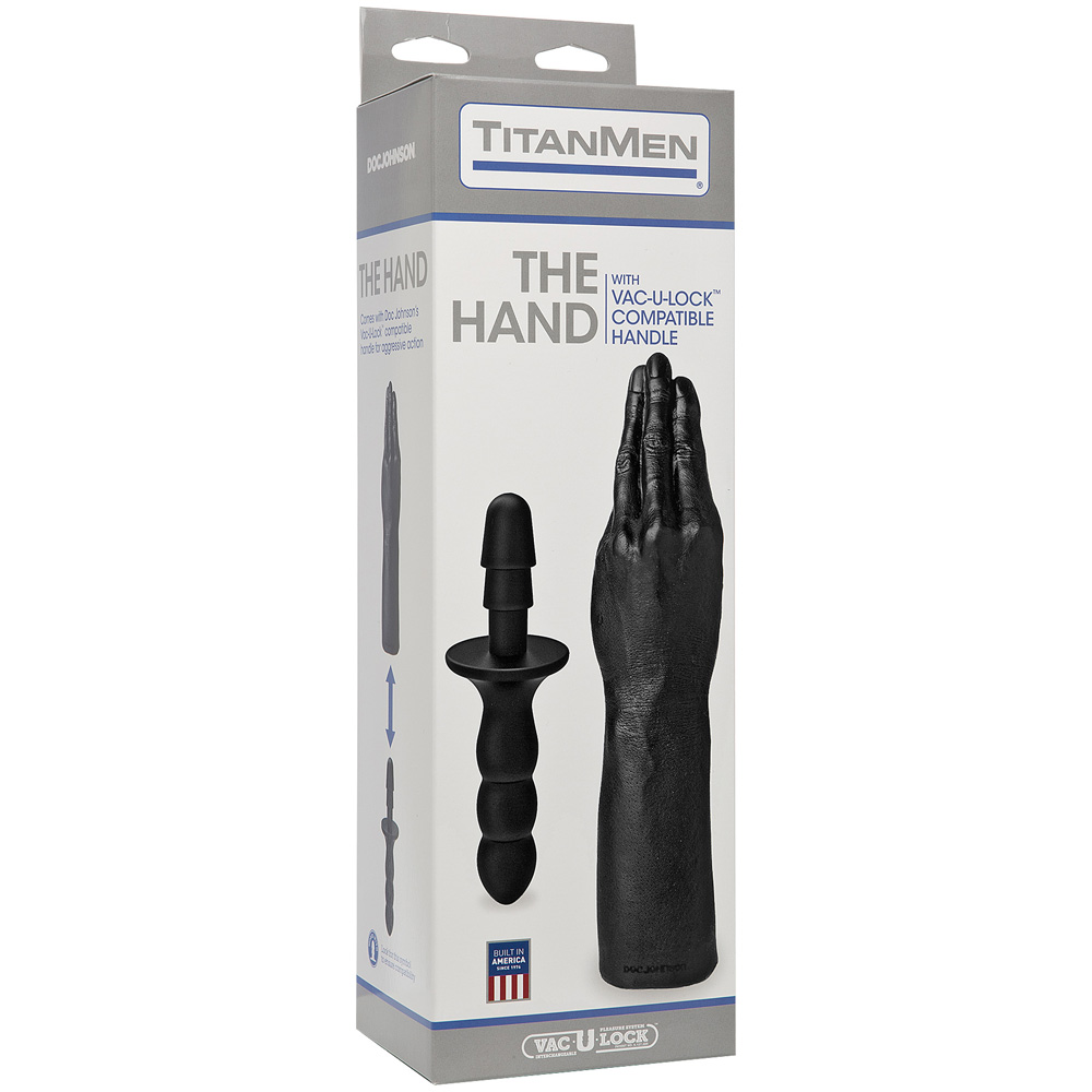 Titanmen The Hand With Vac-U-Lock Compatible Handle Black