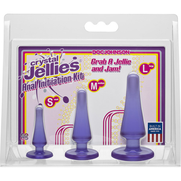 Crystal Jellies Anal Initiation Kit Purple