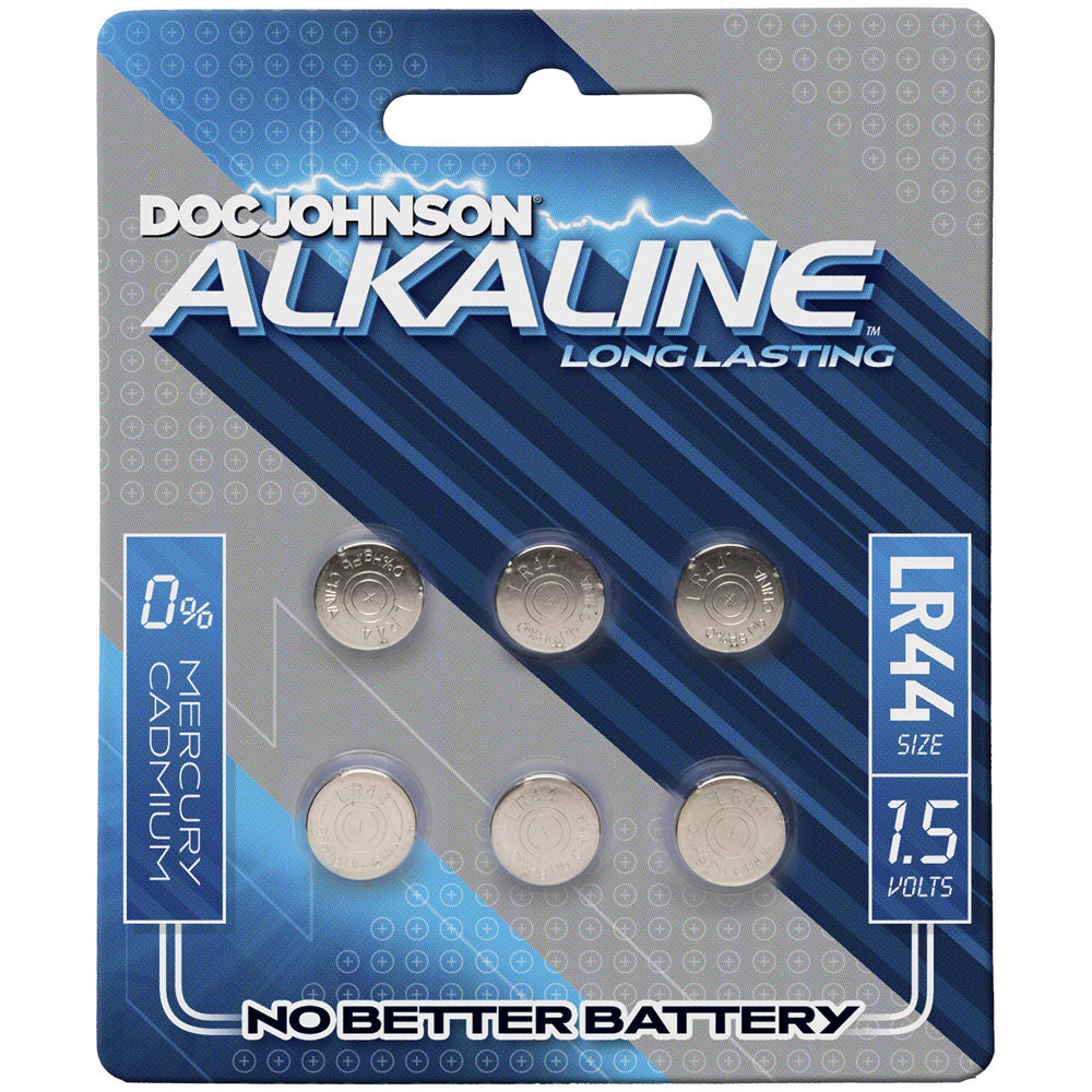 Doc Johnson Alkaline Batteries 6 Lr44 Blue/Silver