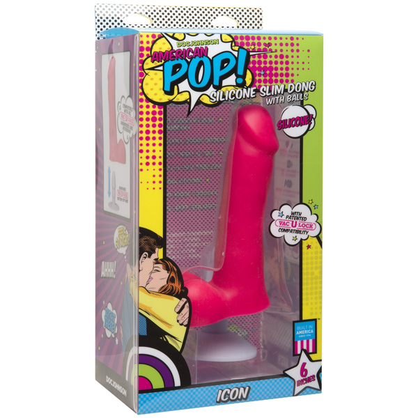 American Pop Icon Slim Dong With Balls 6" Pink