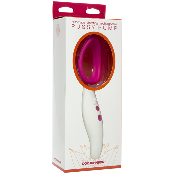 Automatic Pussy Pump Vibrating Pink/White