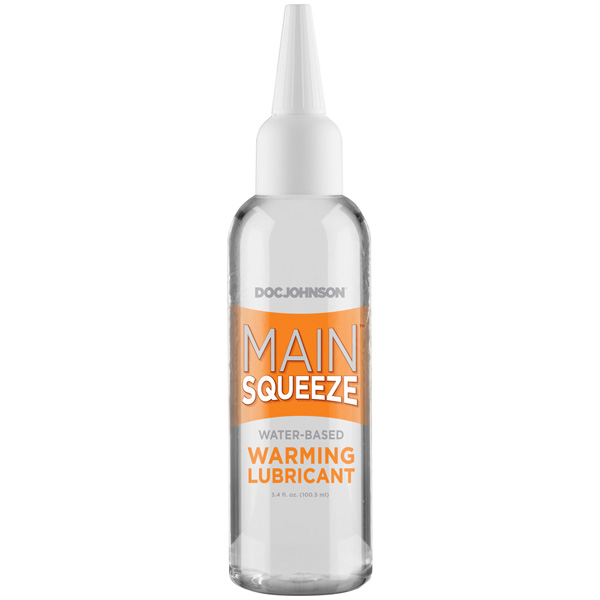 Main Squeeze Warming Water-Based Lubricant 3.4 oz.