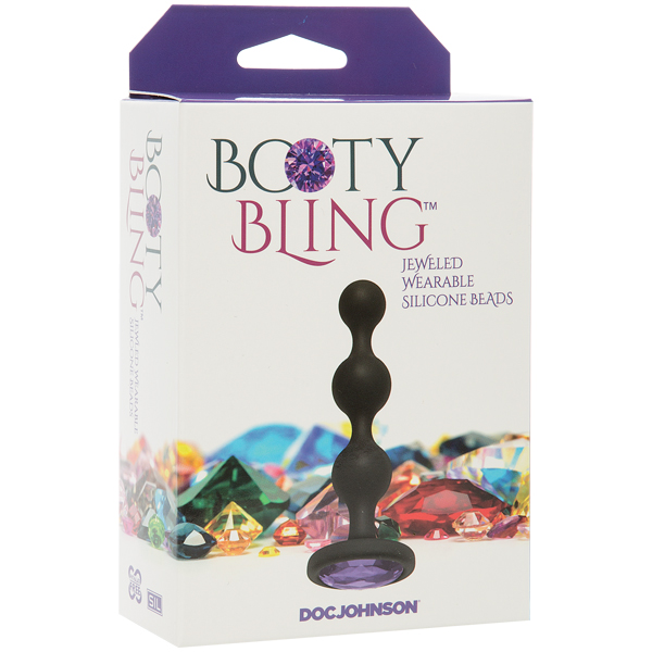 Booty Bling Wearable Silicone Beads Purple