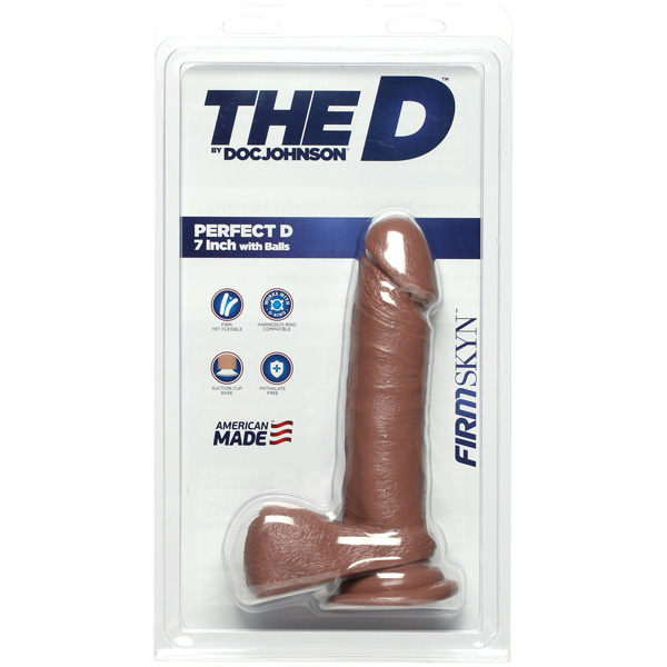The D - Perfect D - 7" With Balls Firmskyn Caramel