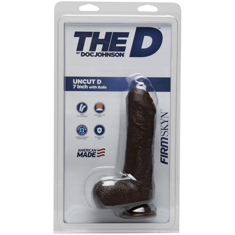 The D - Uncut D 7" With Balls Firmskyn Chocolate