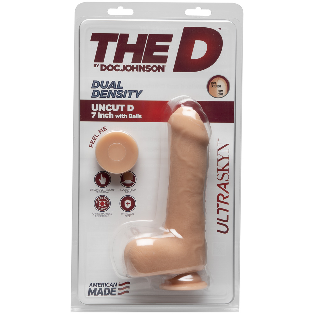 The D - Uncut D 7" With Balls Ultraskyn Vanilla