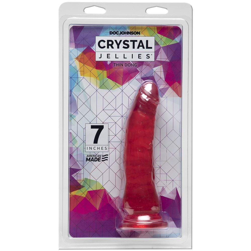 Crystal Jellies Thin Dong 7" Pink