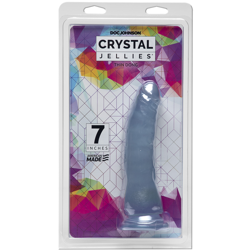 Crystal Jellies Thin Dong 7" Clear