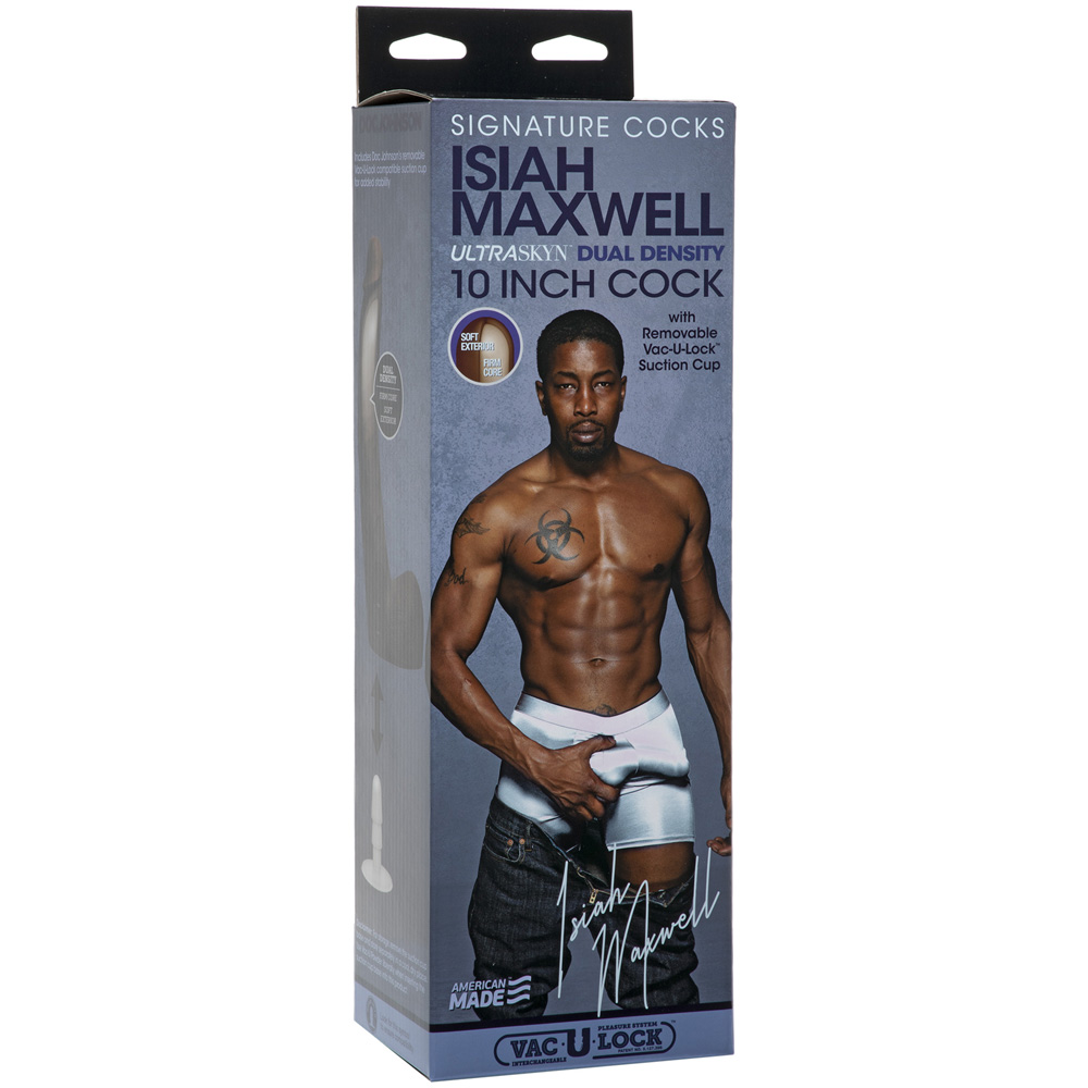 Signature Cocks Isiah Maxwell 10" Ultraskyn Cock With Removable Vac-U-Lock Suction Cup