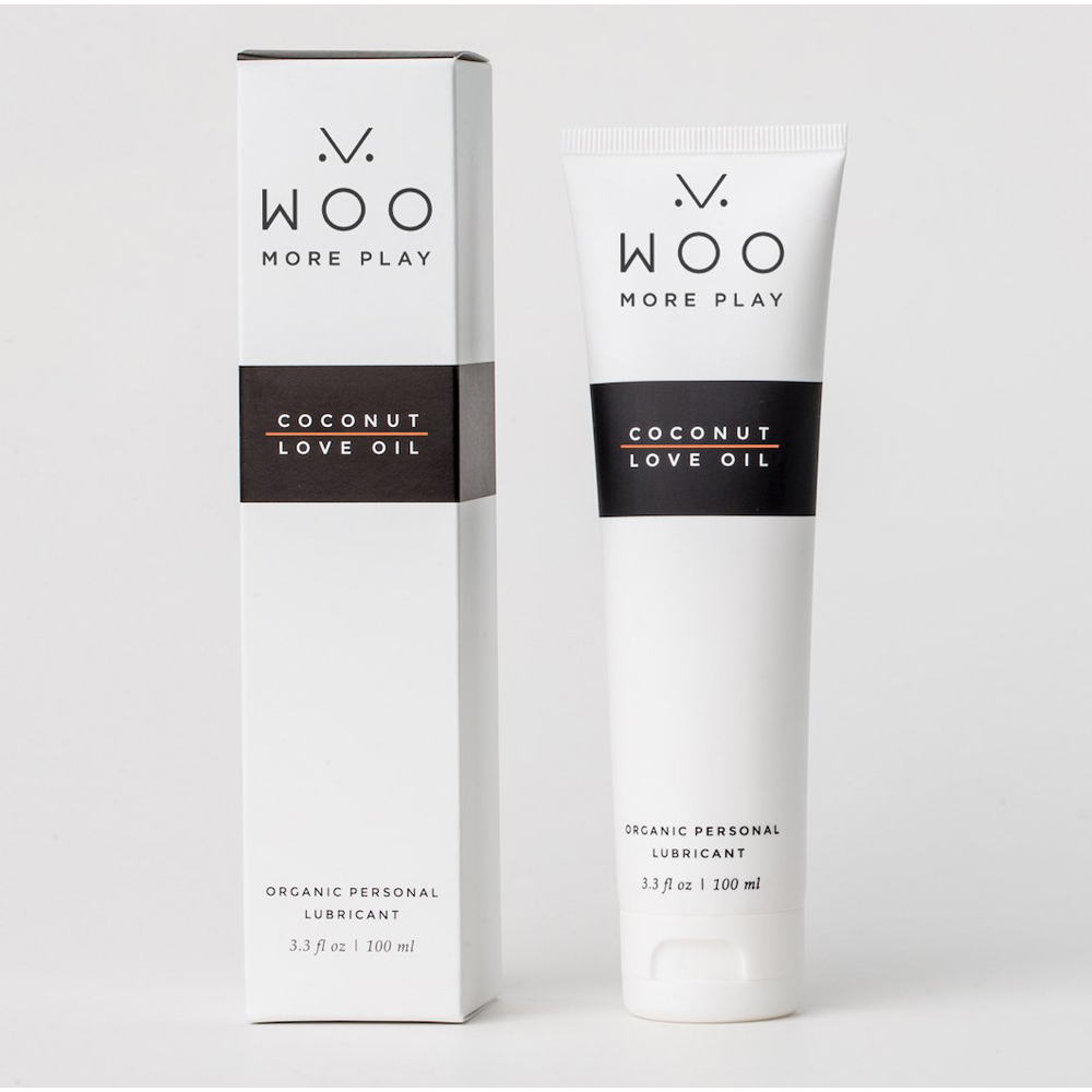 Woo More Play Coconut Love Oil Organic Personal Lubricant 3.3 oz.