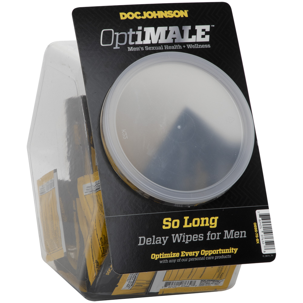 Optimale So Long Delay Wipes For Men Fishbowl Display