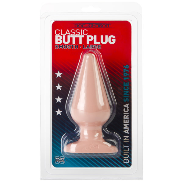 Classic Butt Plug - Smooth - Large White