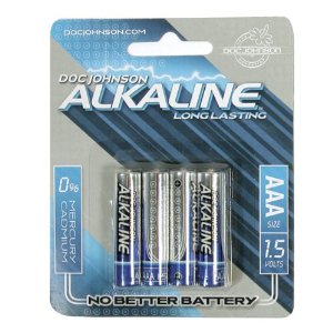 Doc Johnson Alkaline Batteries - 4 Aa Blue/Silver
