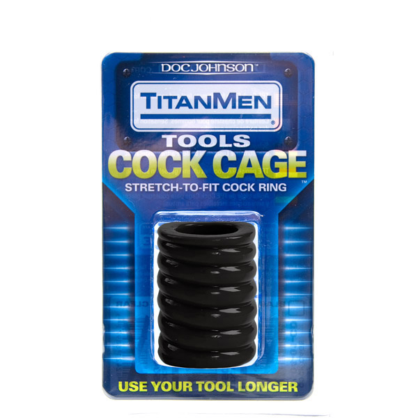 Titanmen - Cock Cage Black