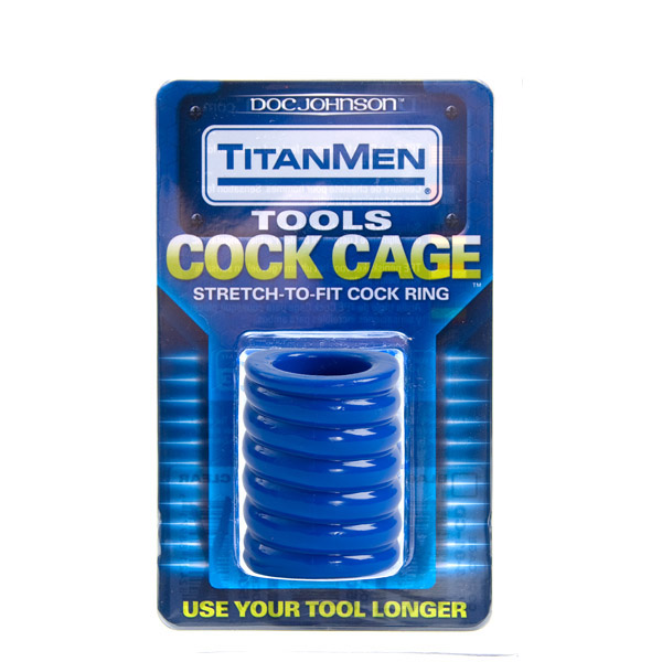 Titanmen - Cock Cage Blue