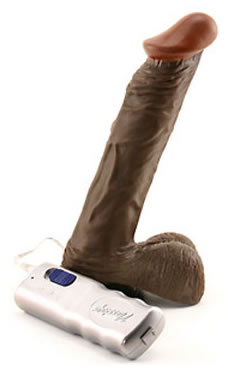 Afro American Whoppers 8" With Balls Brown