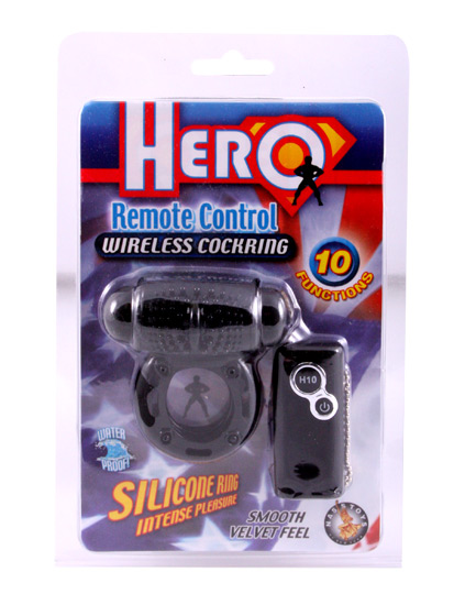 Hero Remote Control Wireless Cockring Black