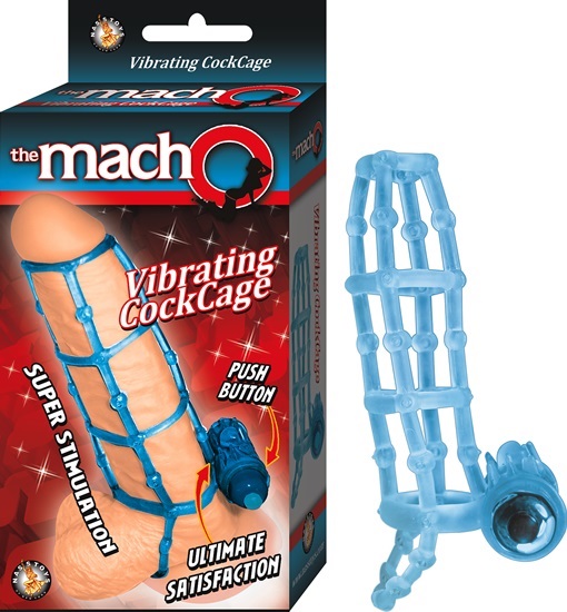 The Macho Vibrating Cockcage Blue
