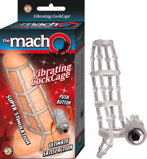 The Macho Vibrating Cockcage Clear