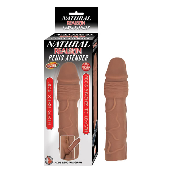 Natural Realskin Penis Xtender Brown