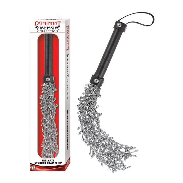 Dominant Submissive Collection Ultimate Studded Chain Whip Dominant Submissive Collection Ultimate Studded Chain Whip