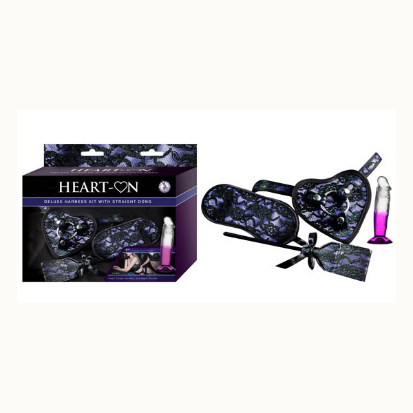 Heart-On Deluxe Harness Kit With Straight Dong Purple